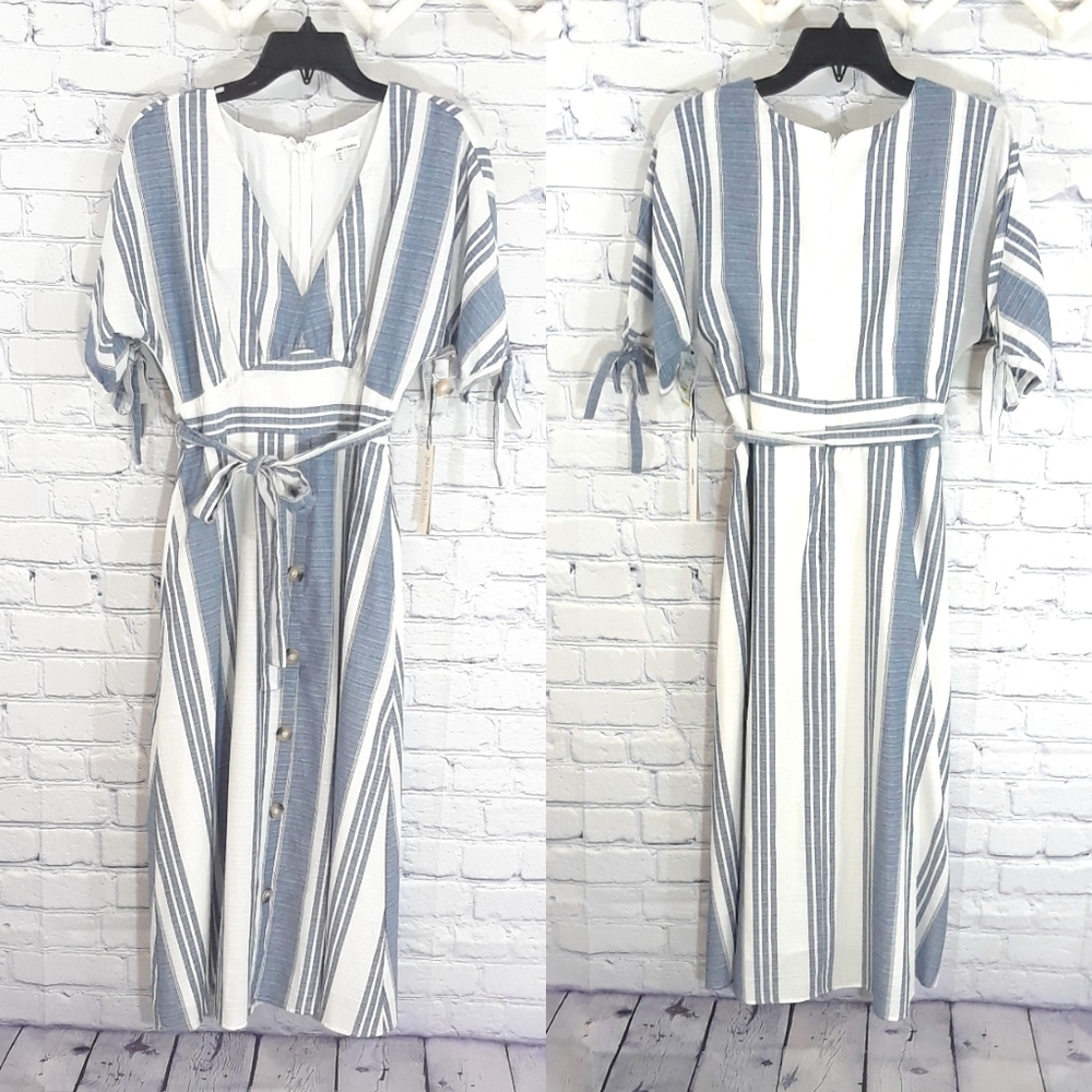 NWT June & Hudson striped dress Sz M